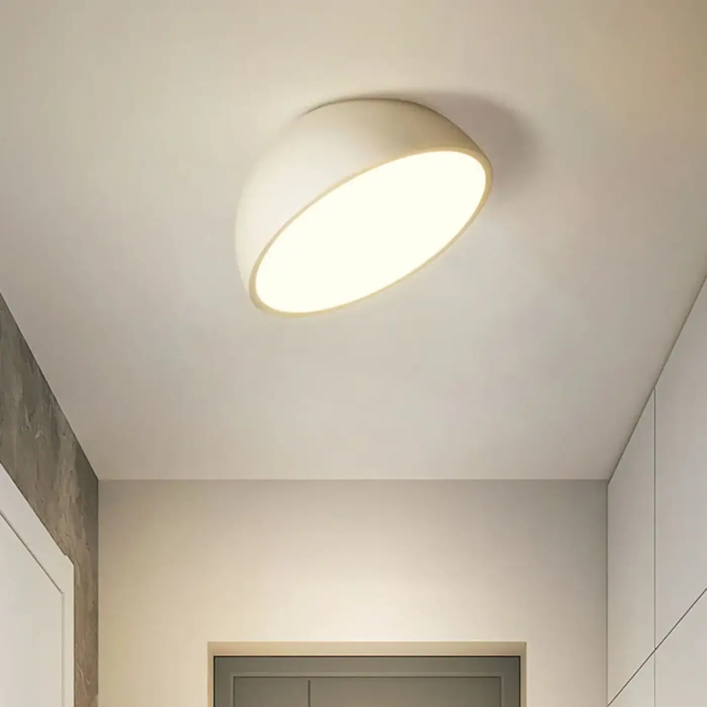 Art deco half-sphere LED ceiling light | HIDOHAK