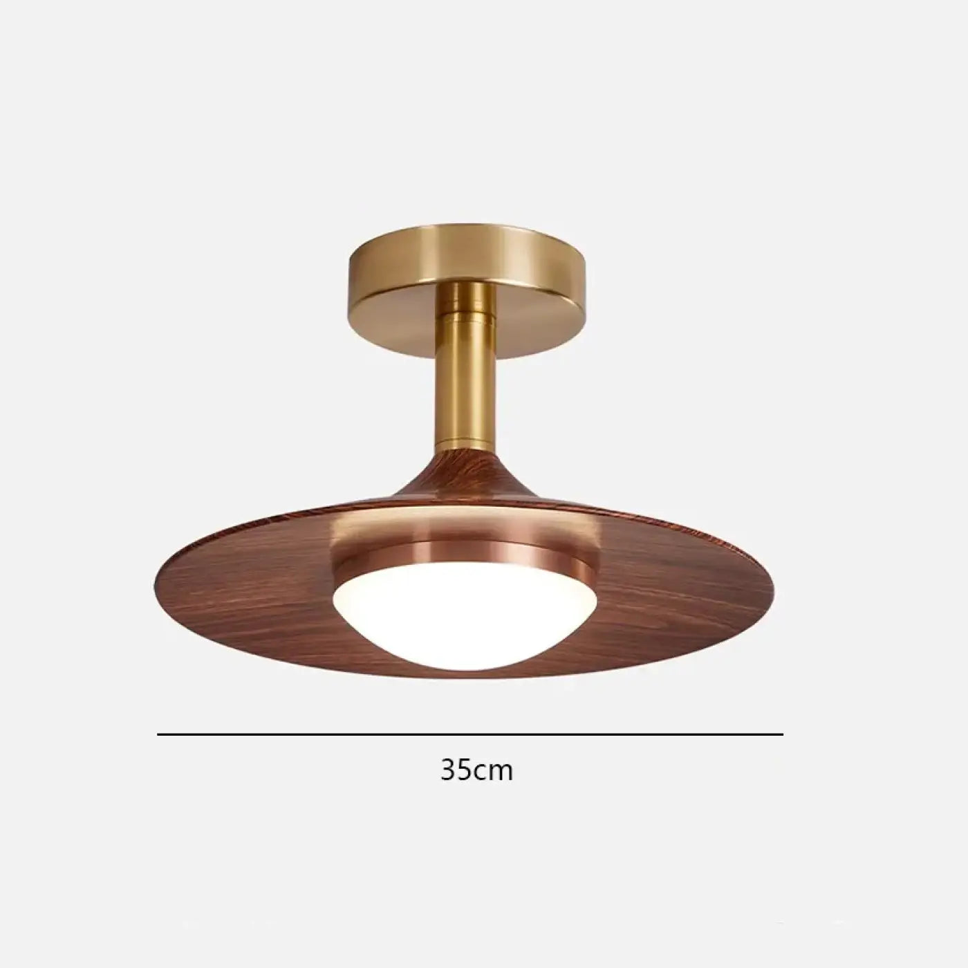 Brown metal and acrylic design ceiling light | HOBIMO