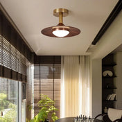 Brown metal and acrylic design ceiling light | HOBIMO