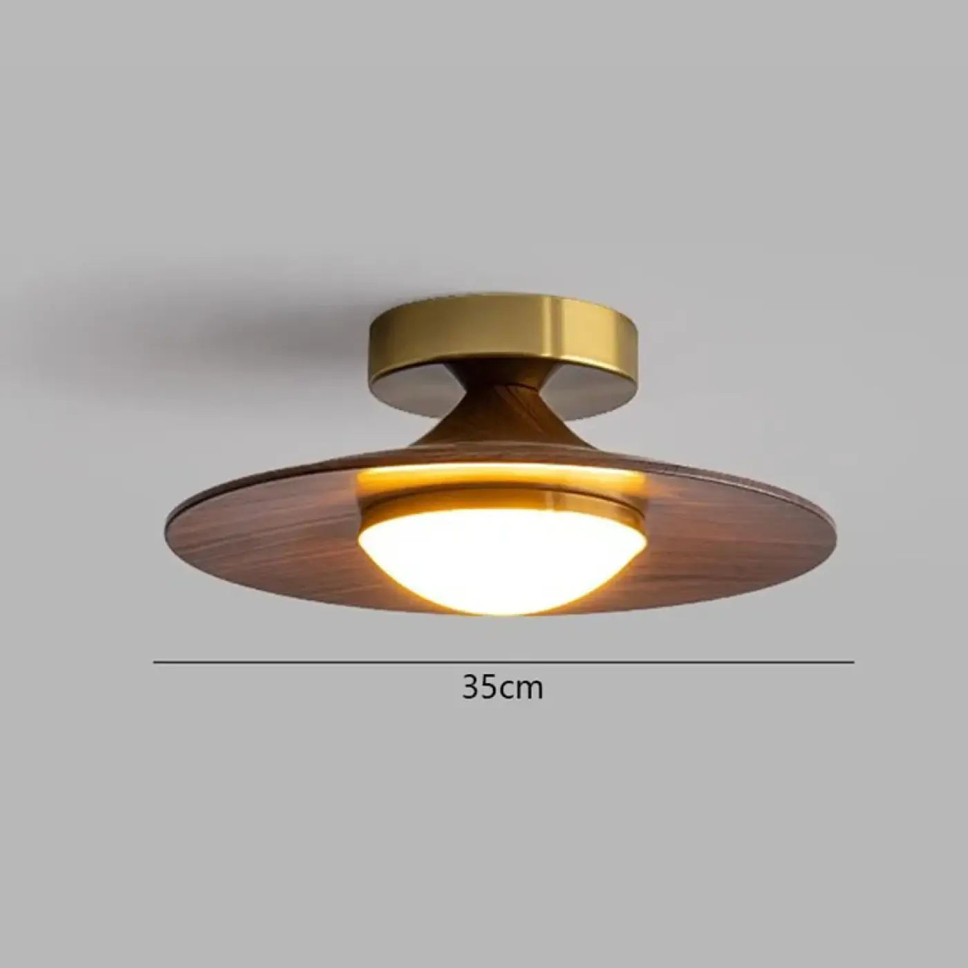 Brown metal and acrylic design ceiling light | HOBIMO
