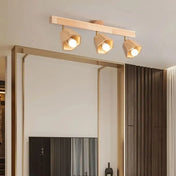 Wood LED 4-spot modern ceiling light | ZIZORU