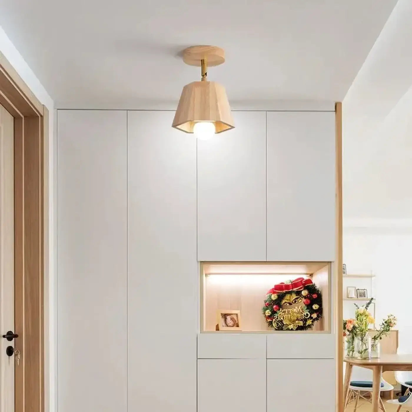 Wood LED 4-spot modern ceiling light | ZIZORU