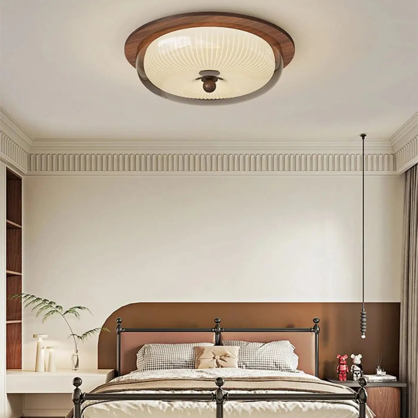 Modern resin and metal LED ceiling light | FUKE