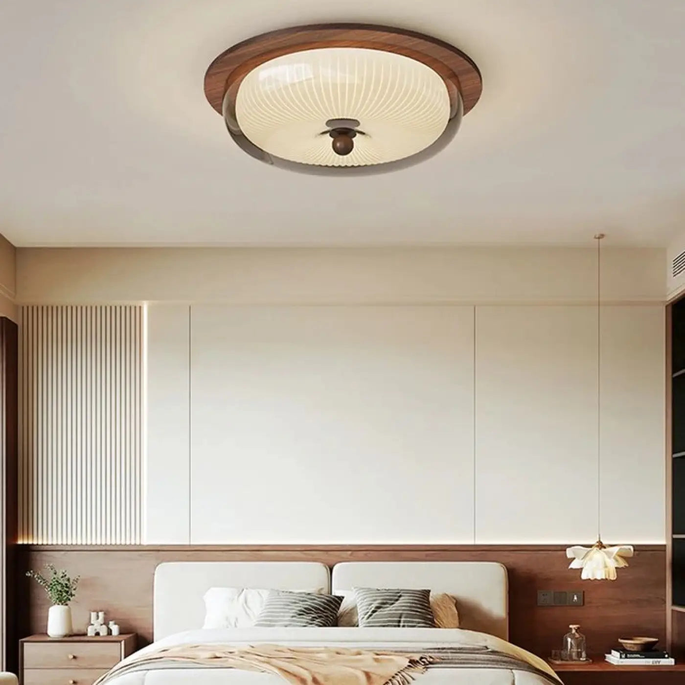 Modern resin and metal LED ceiling light | FUKE
