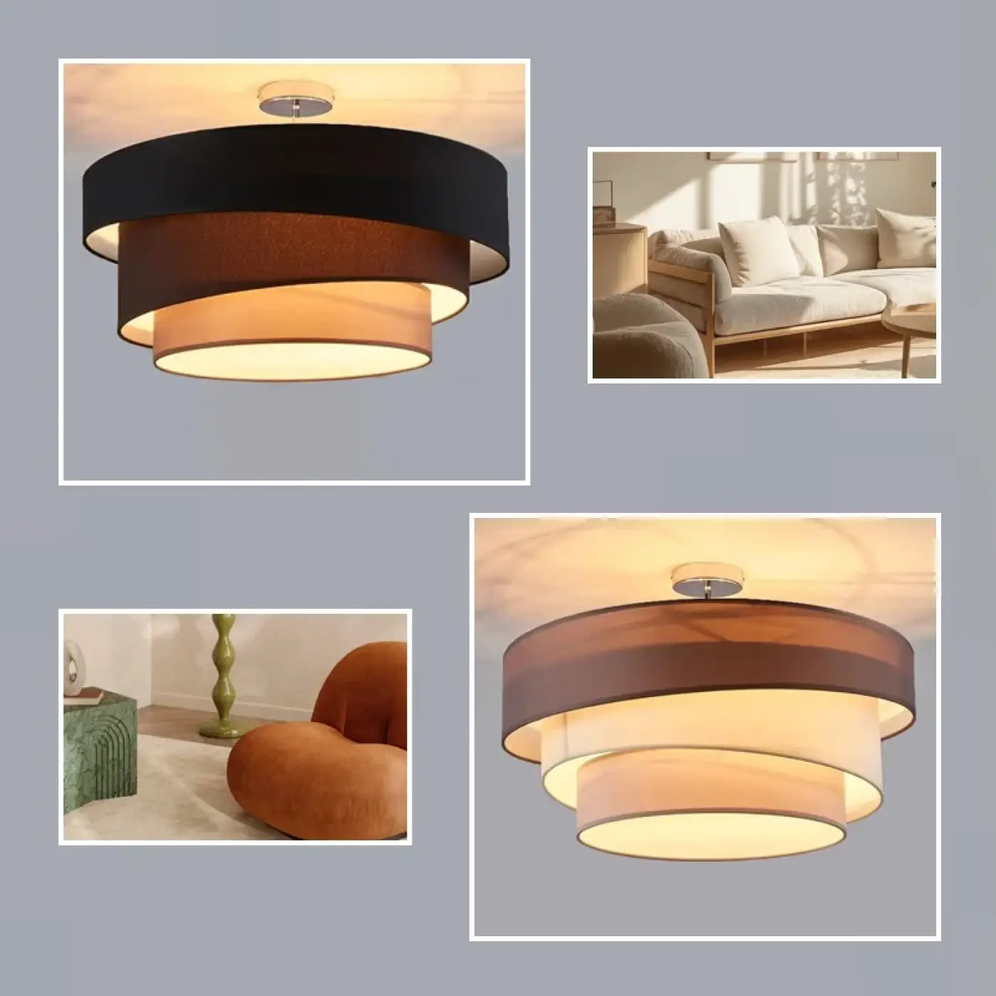 Circular design ceiling light soft glow | FEMUVE