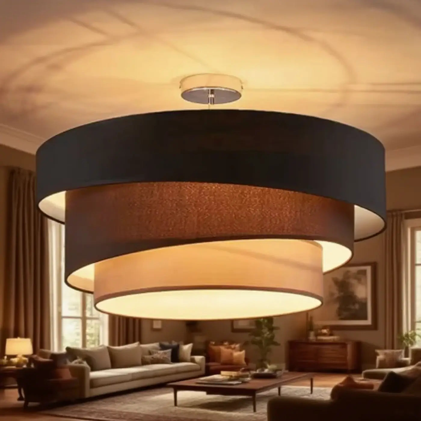 Circular design ceiling light soft glow | FEMUVE