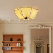 LED fabric and wood dimmable design ceiling light | HISIZA