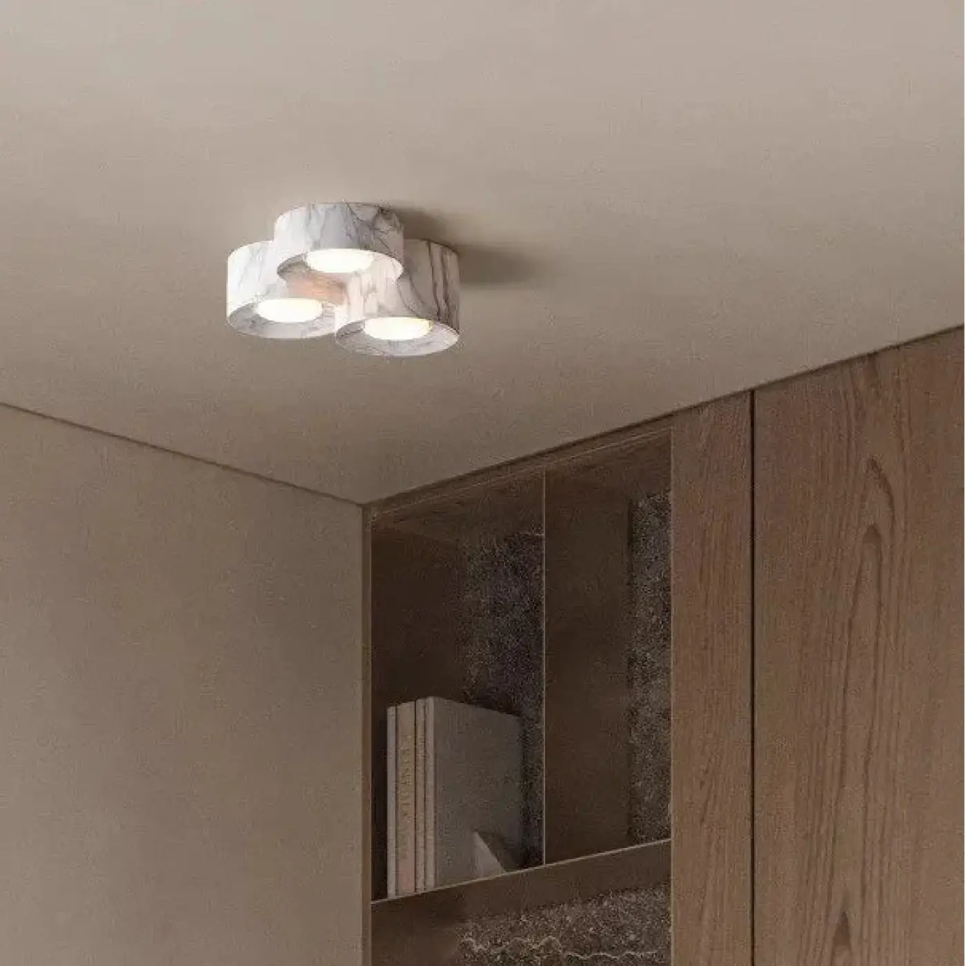 Modern metal and resin LED spot ceiling light | DUGUR