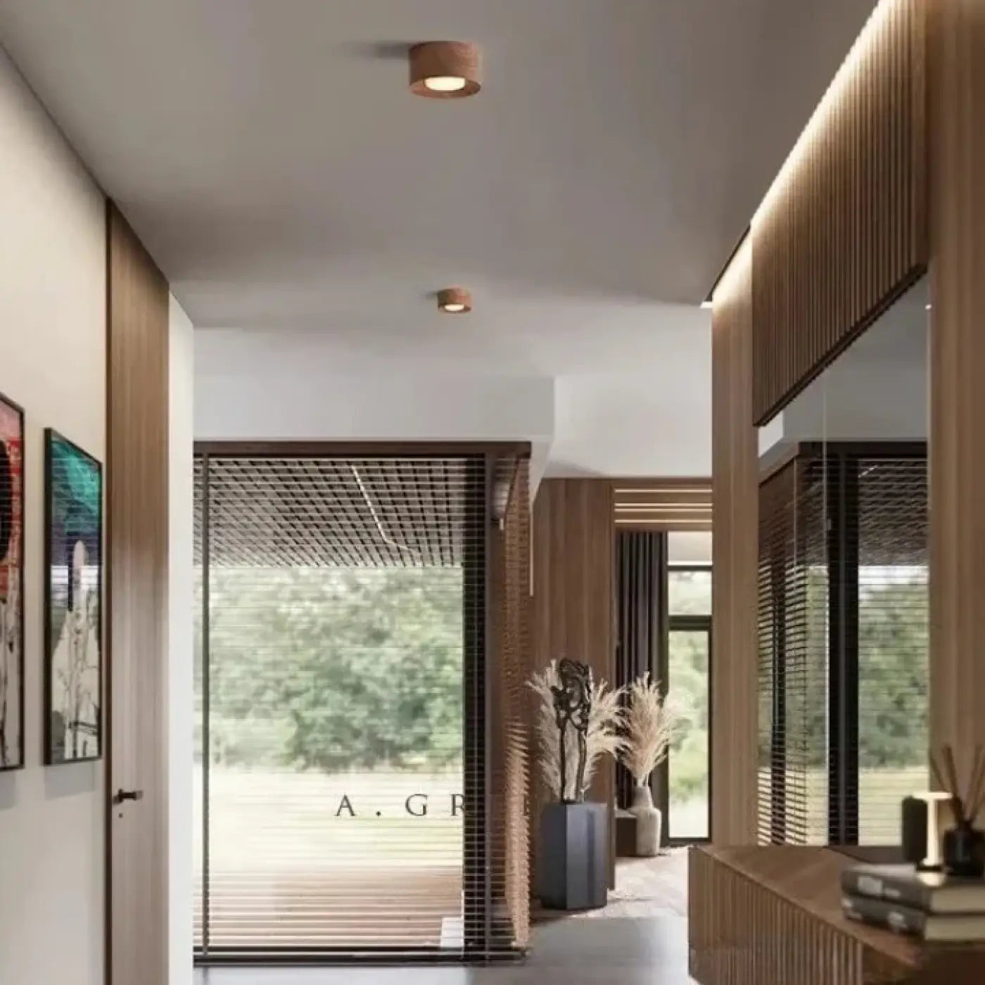 Modern metal and resin LED spot ceiling light | DUGUR