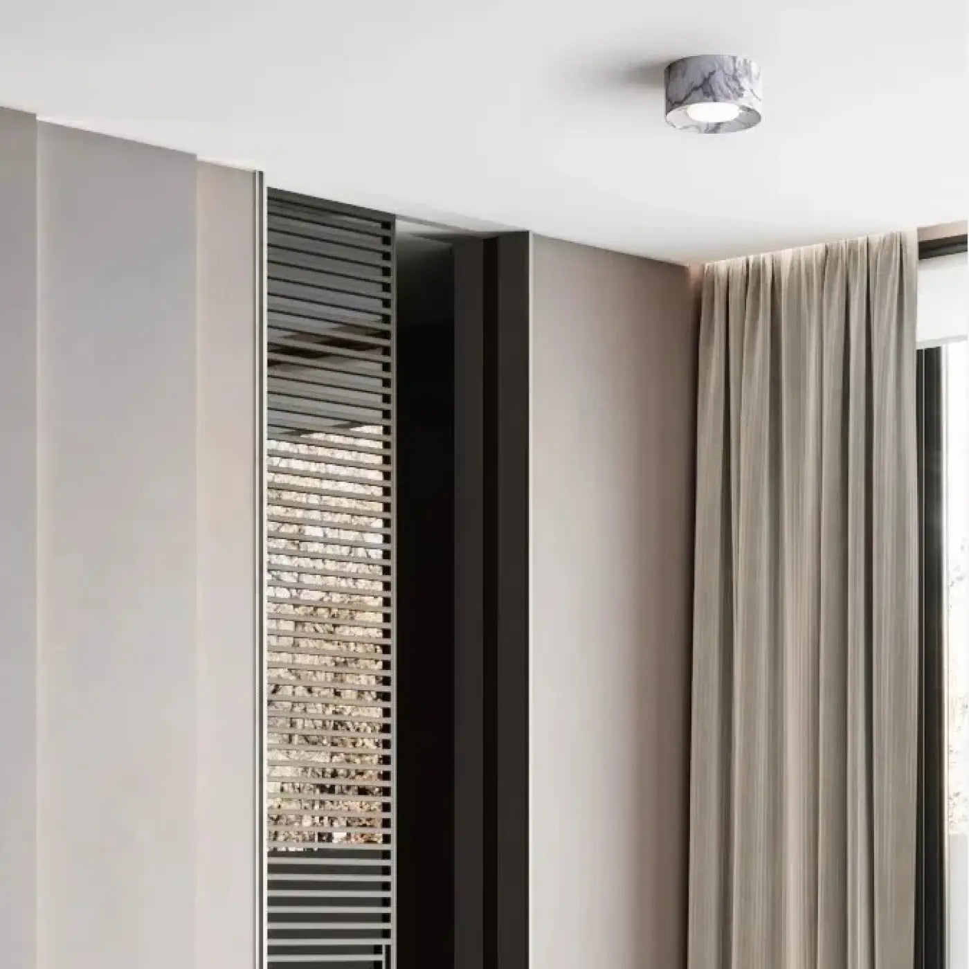 Modern metal and resin LED spot ceiling light | DUGUR