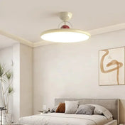 Modern round metal white and green LED ceiling light | HUMOS