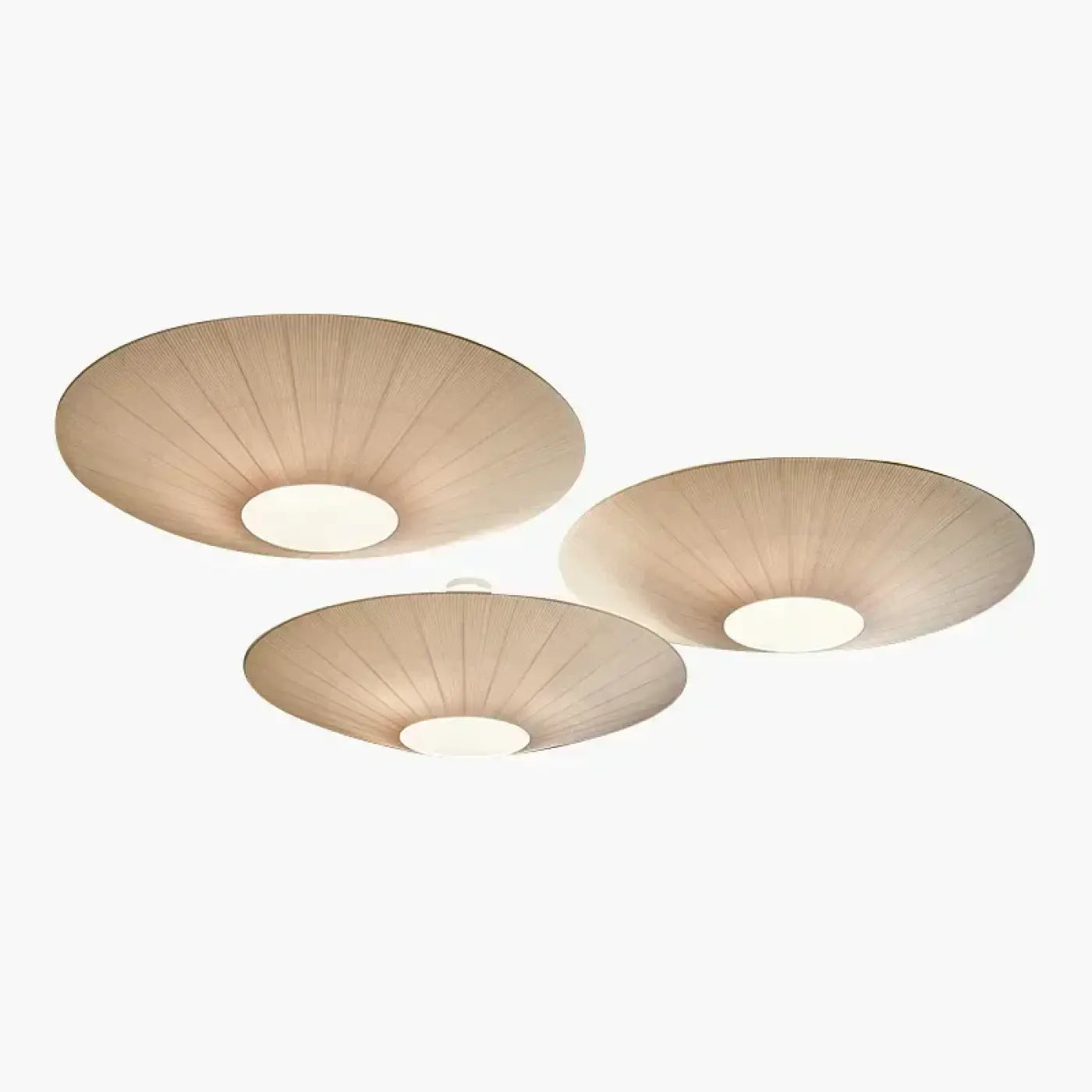 White fabric dome-shaped ceiling light modern | SADI