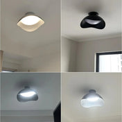 Sculpted white black design ceiling light | HOBOLI