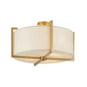 Modern gold metal white shade ceiling light | DAREK