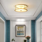 Gold ribbed glass design LED ceiling light | LOVEHO