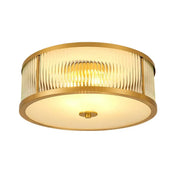 Gold ribbed glass design LED ceiling light | LOVEHO