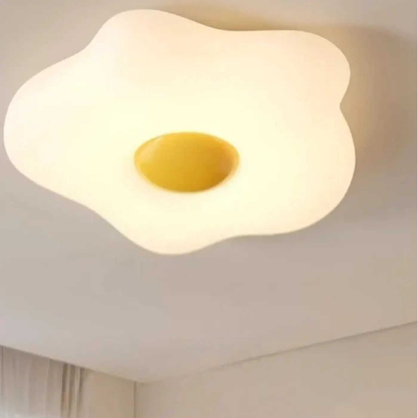 Modern white and yellow design ceiling light | VOTEZEL