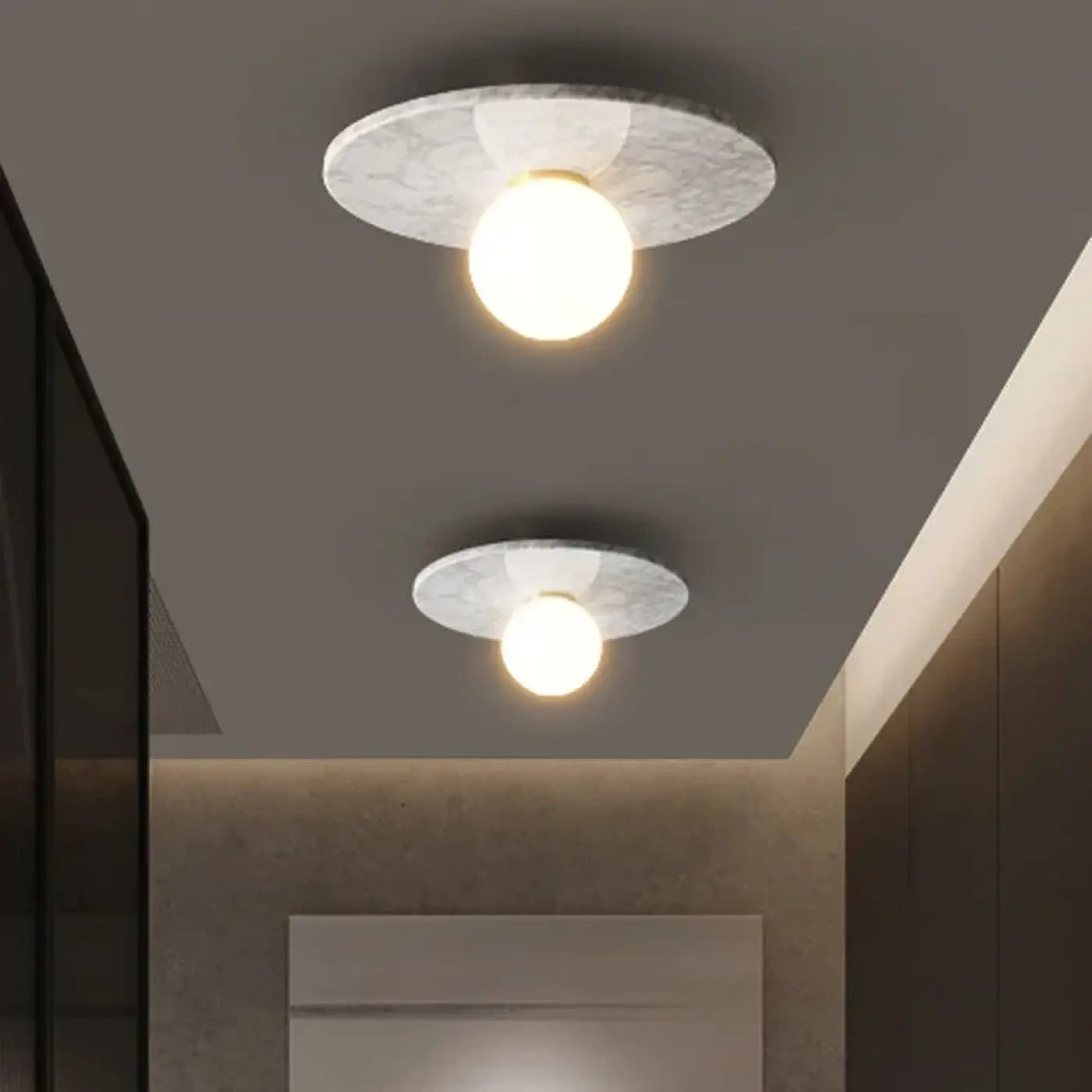 Stone design LED ceiling light IP65 | ZOZEKE