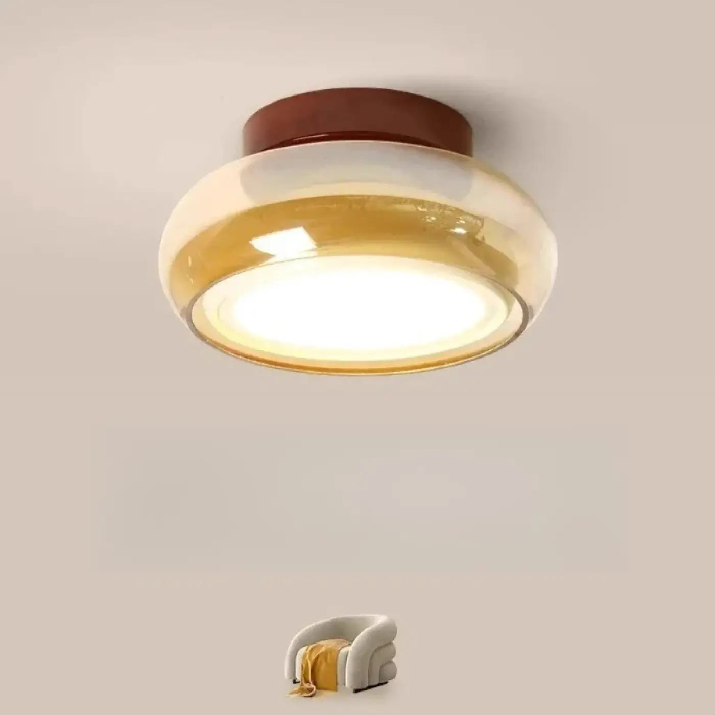 Retro acrylic scandinavian LED ceiling light | SIVES