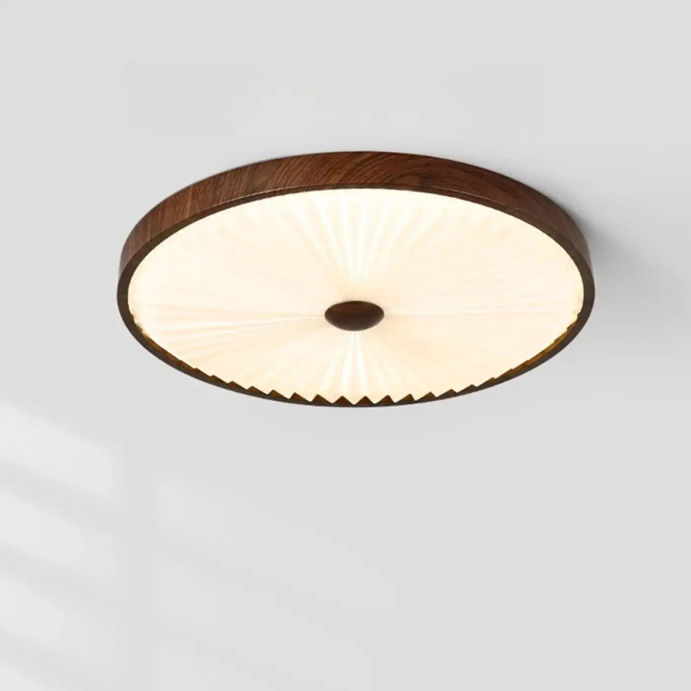Scandinavian round wood design ceiling light | VIRI
