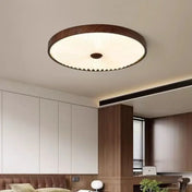 Scandinavian round wood design ceiling light | VIRI