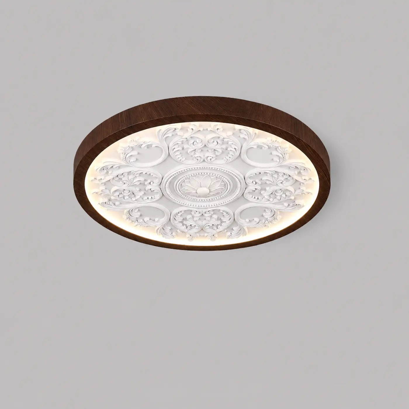 LED floral mouldings design ceiling light 33 cm | DITIVA