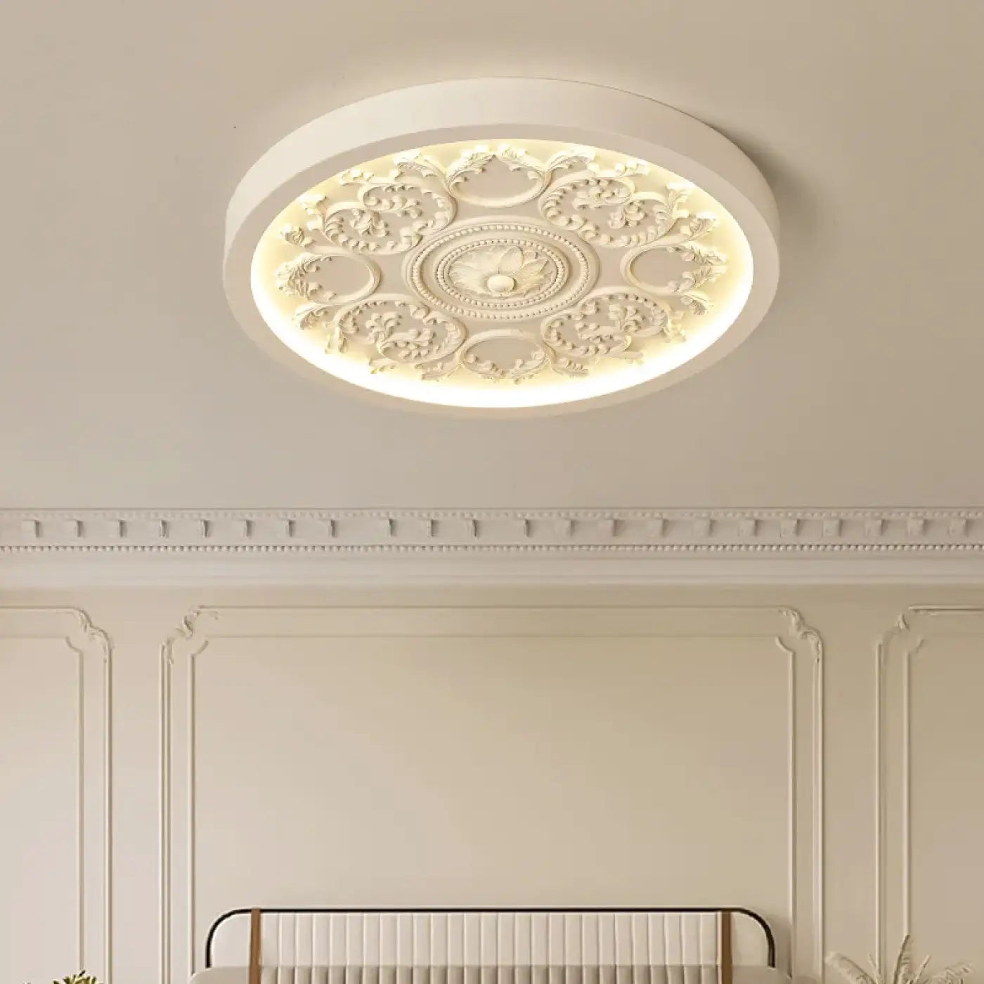 LED floral mouldings design ceiling light 33 cm | DITIVA