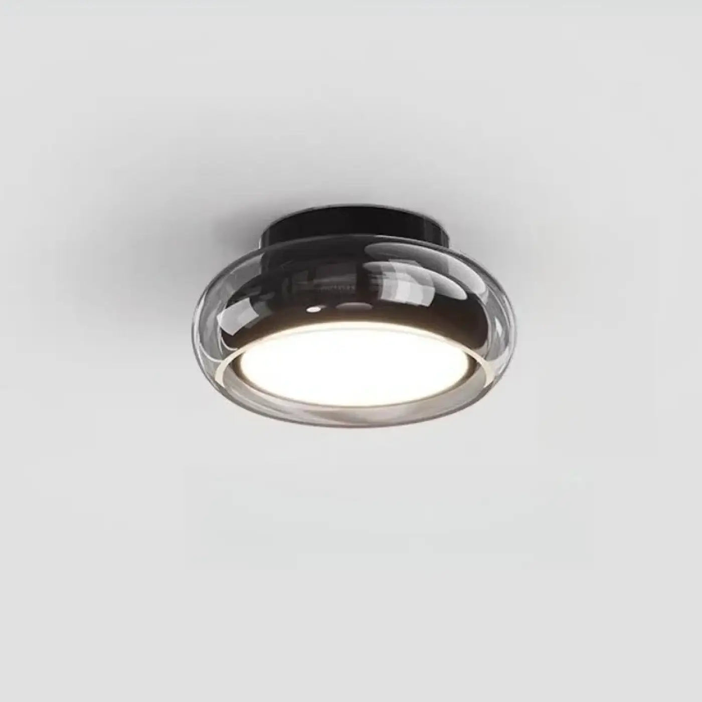 Modern amber glass LED ceiling light | HOBI