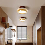 Modern amber glass LED ceiling light | HOBI