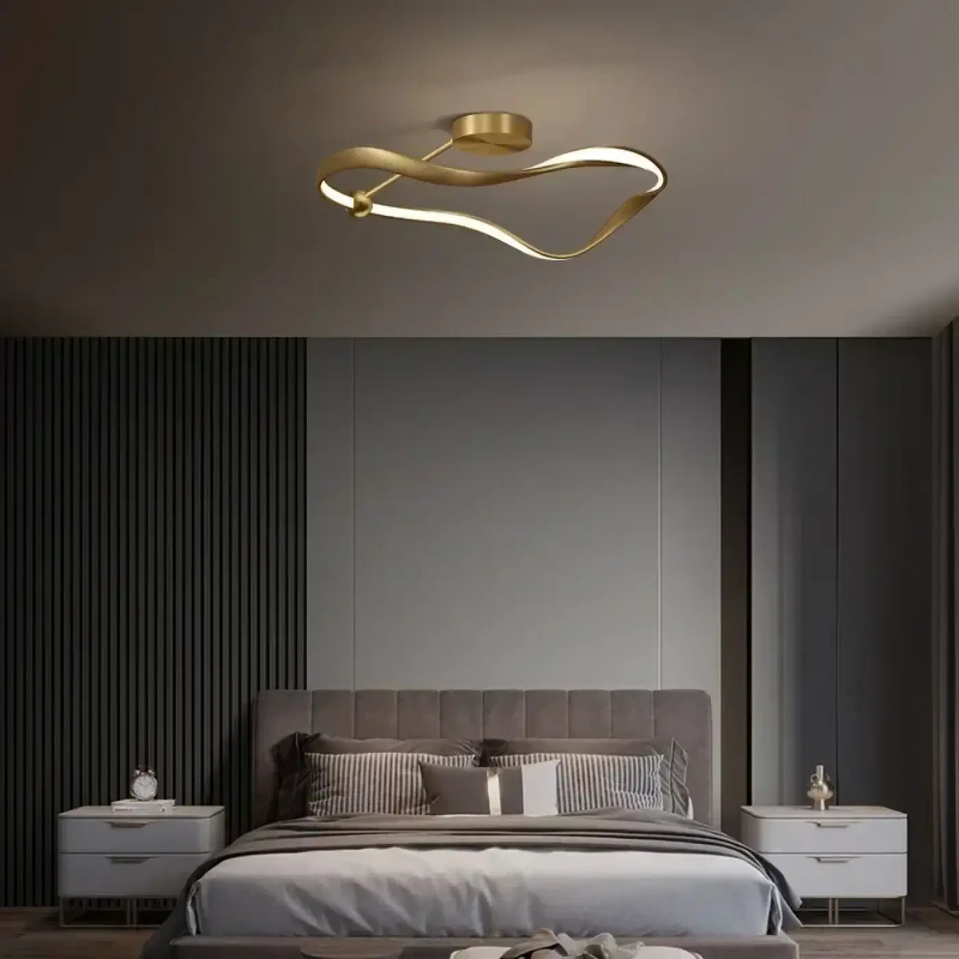 Gold modern art deco design ceiling light | SENI