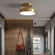Modern round gold LED ceiling light | MEDUVES