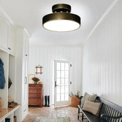 Modern round gold LED ceiling light | MEDUVES
