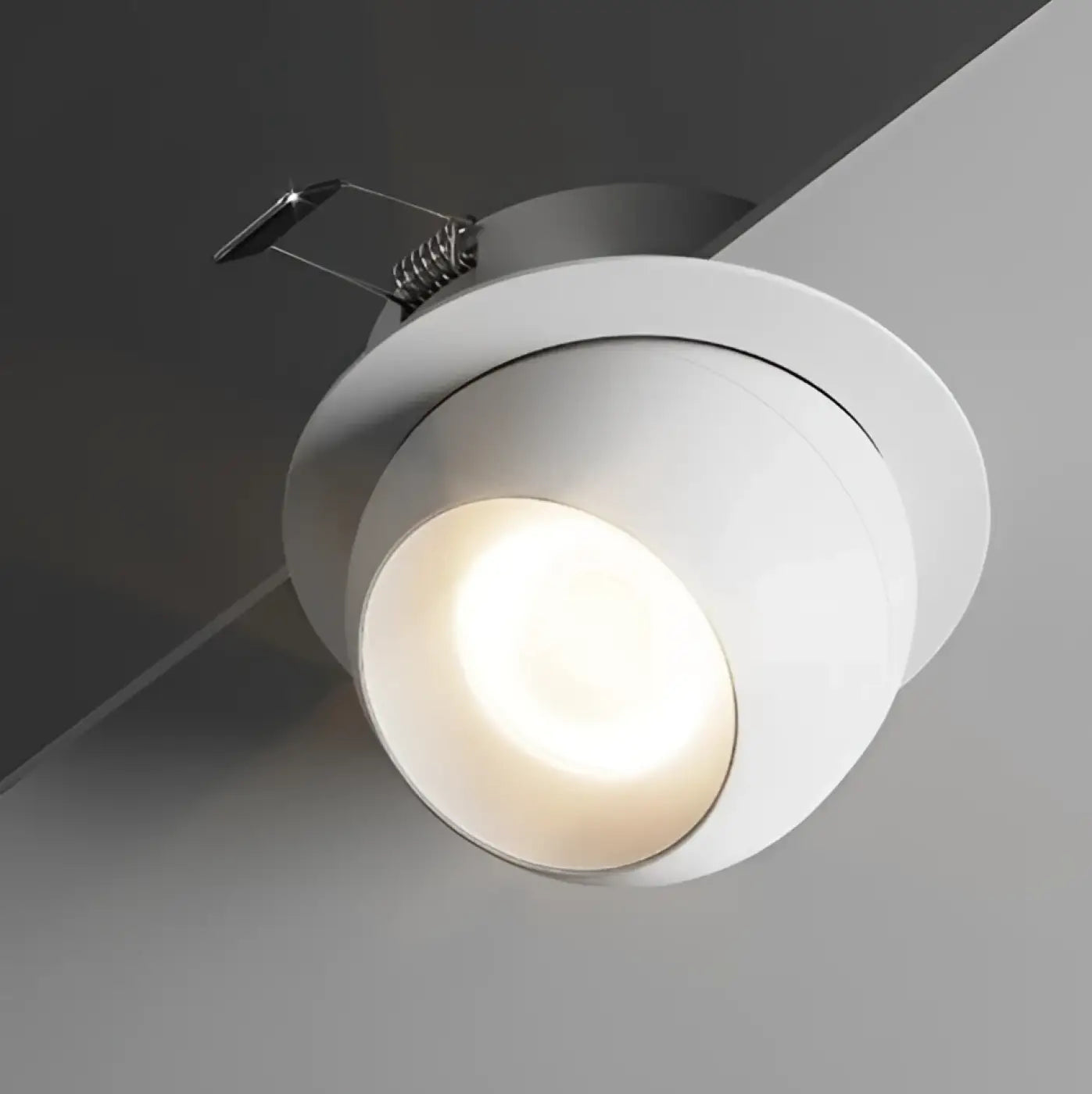 Dimmable white aluminium LED ceiling light | FUHO
