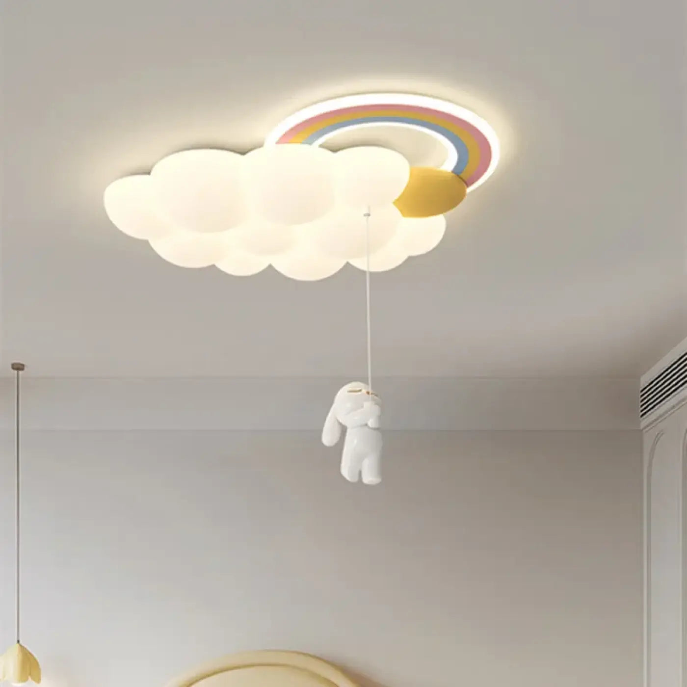 White kids cloud ceiling light modern design | ROZOHUS