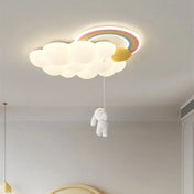 White kids cloud ceiling light modern design | ROZOHUS