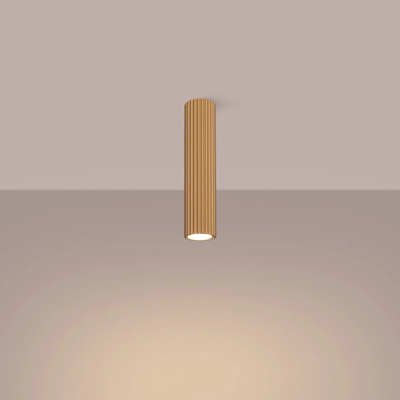 Minimalist gold aluminium LED ceiling light | TINUNAN