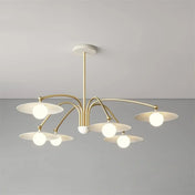 Art deco white and gold 6-light ceiling light | MURINU