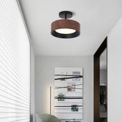 Brown LED ceiling light in metal and acrylic | RIBUHO