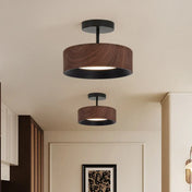 Brown LED ceiling light in metal and acrylic | RIBUHO