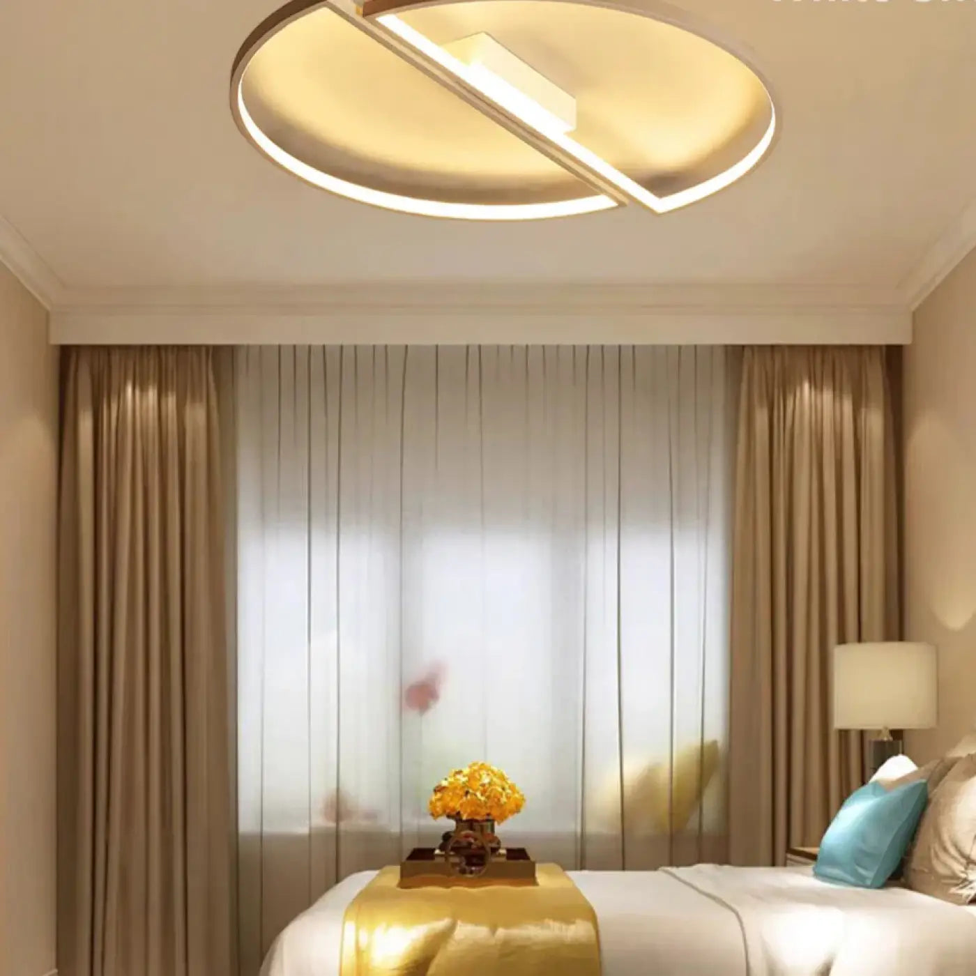 Modern black and white circle LED ceiling light | MAPUK