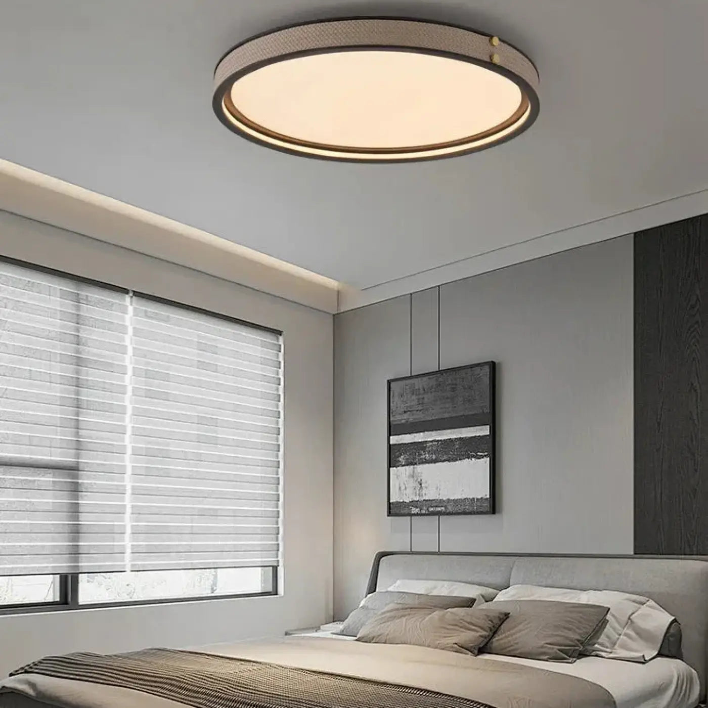 Modern beige art deco LED ceiling light | GABENU