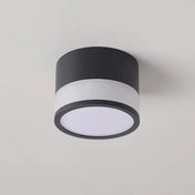 Modern black and white cylindrical LED ceiling light | DUGUS