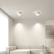 Modern black and white cylindrical LED ceiling light | DUGUS
