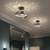LED black modern Scandinavian ceiling light | RIZI
