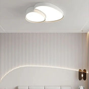 Organic shapes black and white LED ceiling light | ZERASU