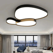 Organic shapes black and white LED ceiling light | ZERASU