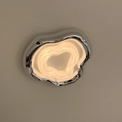 Chrome LED organic shape ceiling light | TUTULIN