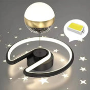 LED black and gold modern statement ceiling light | PAKESE