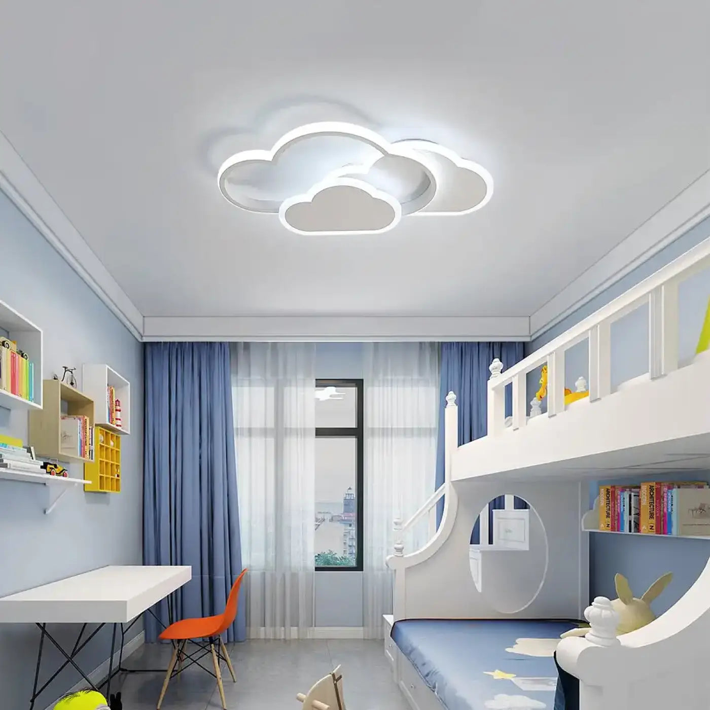 White cloud LED ceiling light kids bedroom | TOROS