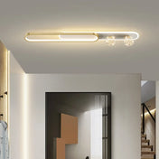 Modern gold and black LED ceiling light | FUPUFI